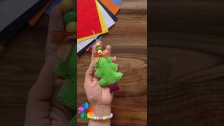 Diy Christmas tree ornament 🌲 felt sheet tree  diy yt shorts christmas [upl. by Angela]