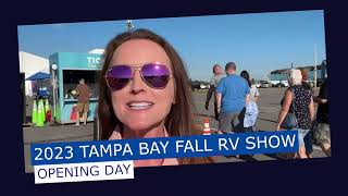 2023 Tampa Bay Fall RV Show Opening Day [upl. by Inahc]