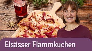 Flammkuchen Elsässer Art  REWE Deine Küche [upl. by Selinski500]