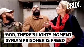 Camera Captures Dramatic Moment A Prisoner ‘Unaware’ Of Assad’s Ouster Is Freed From Syria Jail [upl. by Lahcsap]