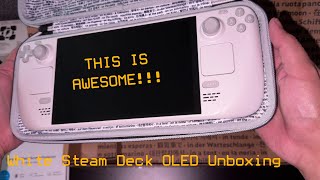 White Steam Deck OLED MEGA Unboxing [upl. by Peadar]