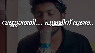 vannathi pulllinu dhoore song malayalam songlyrics love [upl. by Llorre]