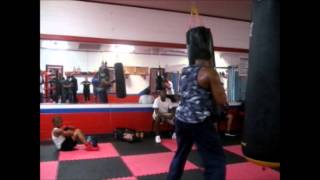 Amateur boxer Kareem Goodman working out talks about his upcoming pro debut [upl. by Nirtiak]