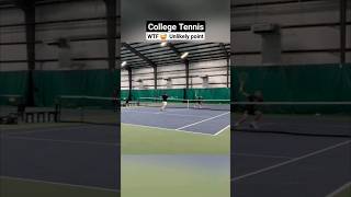 Funny and unlikely college tennis point won by Lennert Lemahieu of ACU Tennis tennis [upl. by Wyne69]