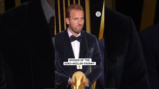 The trophy goes to … HARRY KANE 🏆✨ MiaSanMia FCBayern BallonDor HarryKane [upl. by Haag]