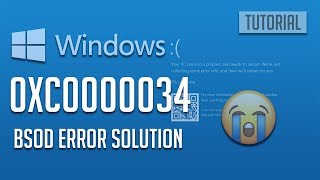 How to Fix 0xc0000034 Error in Windows 1087  5 Solutions 2024 [upl. by Oicirbaf]