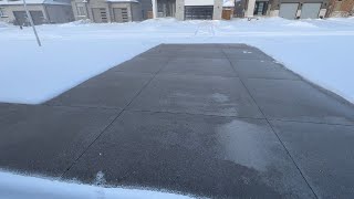 Heated Driveway Melting Snow Time Lapse ICE STORM [upl. by Phonsa]