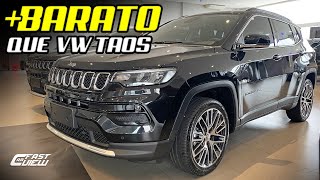 NOVO JEEP COMPASS LIMITED 13 TURBO 2022 VERSÃO COM INTERIOR MARROM E TETO SOLAR  Fast Car View [upl. by Ahpla343]