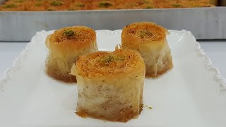 Baklava Yufkasından Kadayıf Sarma TarifiKolay Baklava TarifleriGurbetinmutfagi [upl. by Onibla]