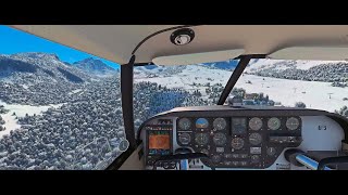 Vol VFR de montagne entre Annecy  Courchevel [upl. by Auqenahs811]