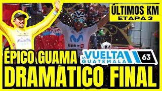 FEROZ ATAQUE AL FINAL DE LA ETAPA 3 DE LA VUELTA GUATEMALA 2024 [upl. by Drehcir]