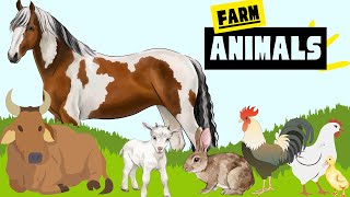 The Animals on the Farm  Fun Educational Song for Kids Sing Along with Farm Animals [upl. by Barmen859]