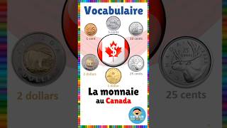 La monnaie au Canada  Français eme vocabulaire canadien monnaie dollar french francés [upl. by Ais]