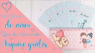 CAIXA VALE BRINDES DE AMOR  TUTORIAL   ARQUIVO GRÁTIS   DIA DOS NAMORADOS [upl. by Jeniece567]