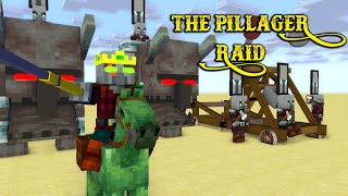 MONSTER SCHOOL  THE PILLAGER RAID  Minecraft Animation [upl. by Gleda]