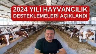 2024 Hayvancılık Destekleri  Buzağı Koyun Keçi Arı Süt [upl. by Ybba]