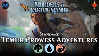 🟢🔵🔴 Temur Prowess Adventures  Murders at Karlov Manor MKM Standard Magic the Gathering Arena Bo1 [upl. by Amanda155]