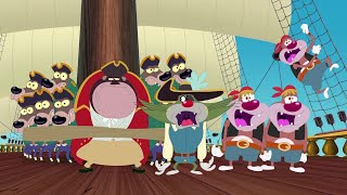 Oggy and the Cockroaches  PIRATE OGGY S05E19 CARTOON  New Episodes in HD [upl. by Bulley270]