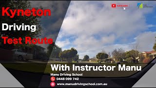 Discover the Kyneton Driving Test Route with Instructor Manu  Manu Driving School [upl. by Ellesor]