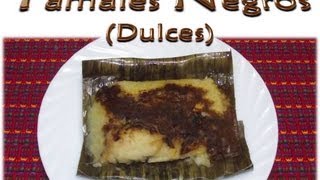 Receta Tamales Negros Guatemala [upl. by Cindra]