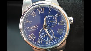 Time100 Orologio elegante Al Quarzo con quadrante blu [upl. by Ecirtal]