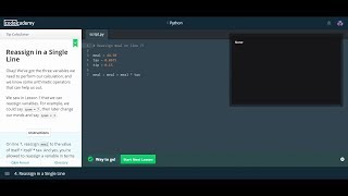 Tip Calculator  CodeCademy Python Answers [upl. by Anitan904]