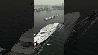 Whats Hiding in Amsterdams river IJ Feadship Project 1014 Spotted [upl. by Huan]