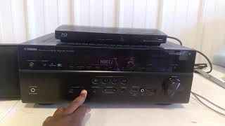 Yamaha RXV677 Sound Test 419 yamaha stereo receiver [upl. by Lesya898]