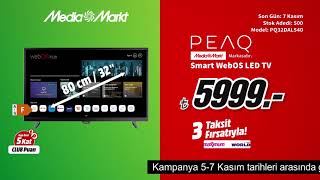 Rengarenk Şahane Kasım Başladı  PEAQ Smart WebOS LED TV 5999TL [upl. by Hniv]