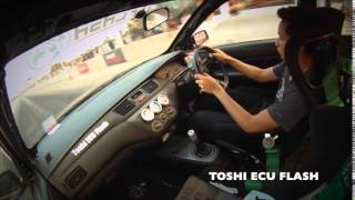 Lancer Cedia 16T Stock ECU by Toshi ECU Flash University Drag Party [upl. by Akcirre]