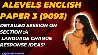 A Levels English Language 9093 SecA alevels english [upl. by Ariaes]