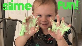 BEST BORAXFREE SAFE NONTOXIC ELMERS GLUE SLIME RECIPE 4 KIDS amp TODDLERS DIY HOWTO TUTORIAL [upl. by Ellenod]