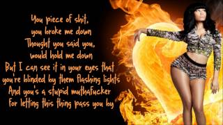 Nicki Minaj  Fire Burns Lyrics Video [upl. by Assenav]