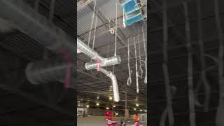 Spiral duct install 2 inch strap install hvac [upl. by Ahsieat781]