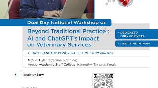 Workshops KVASUAI chat GPT for veterinary practitioners [upl. by Ideih]