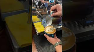 New design latte art 😍tutorial latteartclass coffeeart coffee latteartbasic [upl. by Esch]