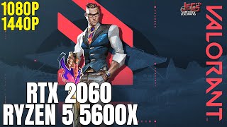 Valorant  Ryzen 5 5600x  RTX 2060  1080p 1440p benchmarks [upl. by Eah]