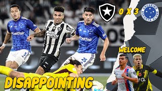 Botafogo loses to Cruzeiro at home Matheus Martins amp El Arouch SIGNED [upl. by Enylecoj]