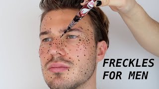 Henna Tutorial for Real Soft Mens Freckles Look  uglysxegirl [upl. by Enyak]