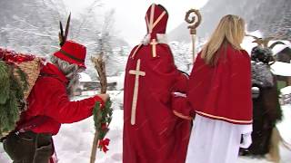 Krampus amp Nikolaus in Bad Gastein Gasteiner Krampuslauf 2020 [upl. by Acnairb656]