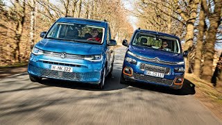 2023 VW Caddy vs 2023 Citroen Berlingo MPV [upl. by Eenor]