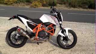 New KTM Duke 690 2013 Akrapovic et Powerparts [upl. by Mcgruter329]