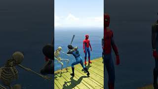 GTA 5 Epic Ragdoll  SpiderMan JumpsFails ep 293 shorts viral [upl. by Novaat]