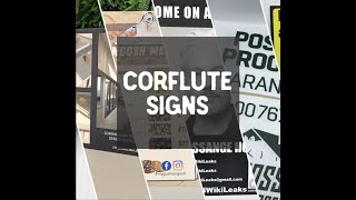 Printed Corflute Signs [upl. by Marienthal]