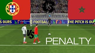 PENALTY SHOOTOUT ⚽MATCH  PORTUGAL VS MOROCCO  CRISTIANO RONALDO VS ASHRAF HAKIMI  eFOOTBALL™ GAME [upl. by Oijimer206]