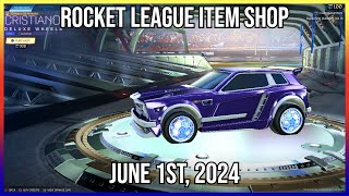 DELUXE COBALT ANODIZED CRISTIANO WHEELS Rocket League Item Shop June 1st 2024 [upl. by Fita]