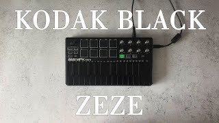 Kodak Black  ZEZE ftTravis Scott amp Offset  Instrumental cover  Akai mpk mini mk2 Black｜OVN [upl. by Eicyak]