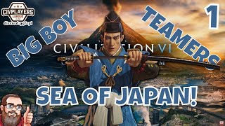 Civ 6 Competitive CPL MP Game  Big Japan in 6v6 Teamers with The Big Boys  Civilization 6  part 1 [upl. by Mab]