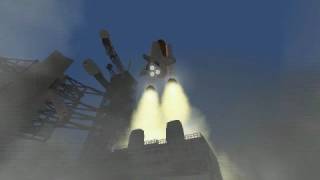 Orbiter Simulator  Space Shuttle Launch pad camera [upl. by Hannavas]