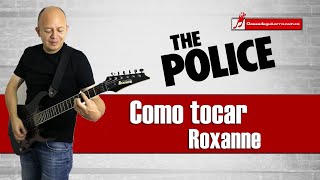 Roxanne  The Police como tocarla en guitarra acordes y ritmo [upl. by Anazus]